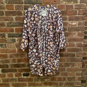 Madewell Short Robe Jacket with Flower Pattern